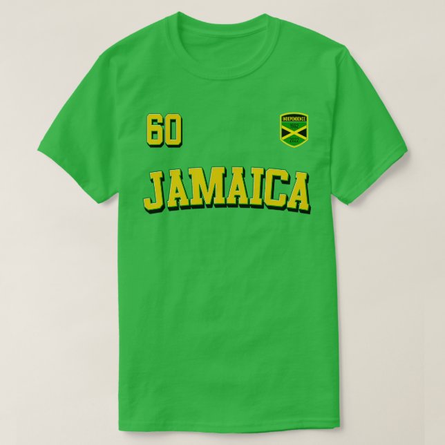 Camiseta JAMAICA 60 Dia da Independência 19622022 Raiz do P (Frente do Design)