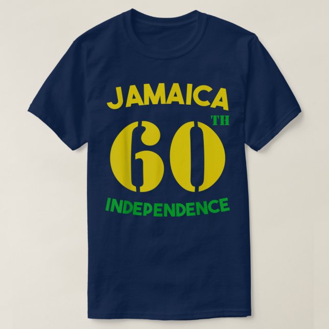 Camiseta Jamaica 60th Celebration Independence Day 2022 Jam (Frente do Design)