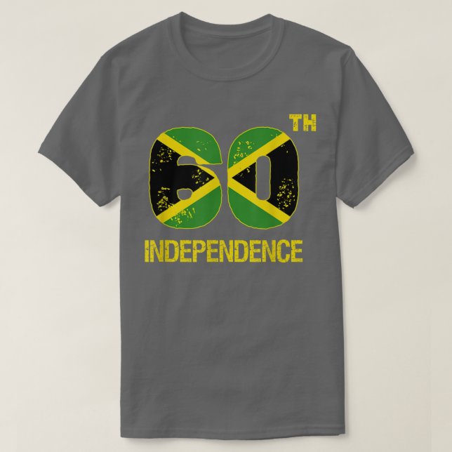 Camiseta Jamaica 60th Celebration Independence Day 2022 Jam (Frente do Design)