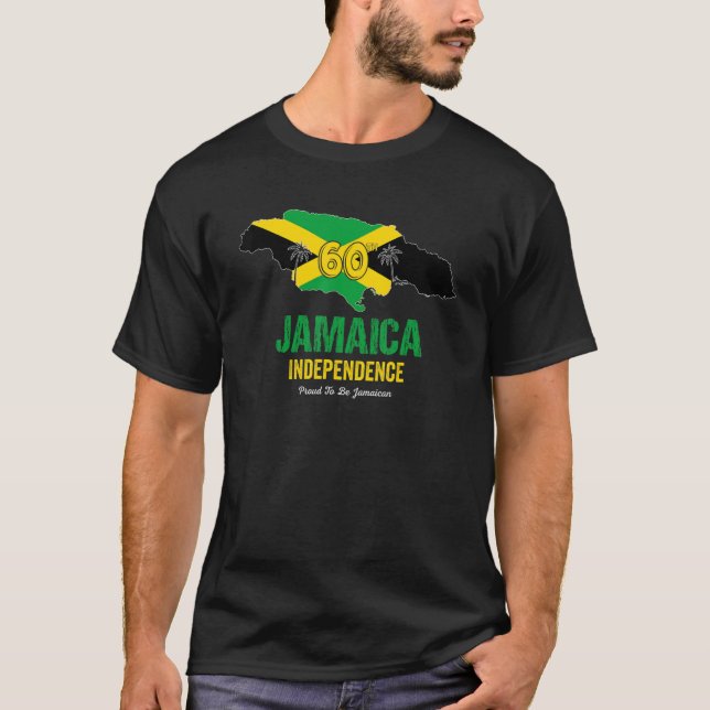 Camiseta Jamaica 60th Celebration Independence Proud Jamaic (Frente)
