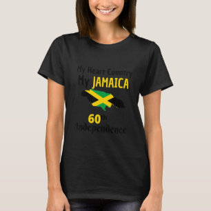 Camiseta Jamaica 60th Independence Day My Jamaica My Heart