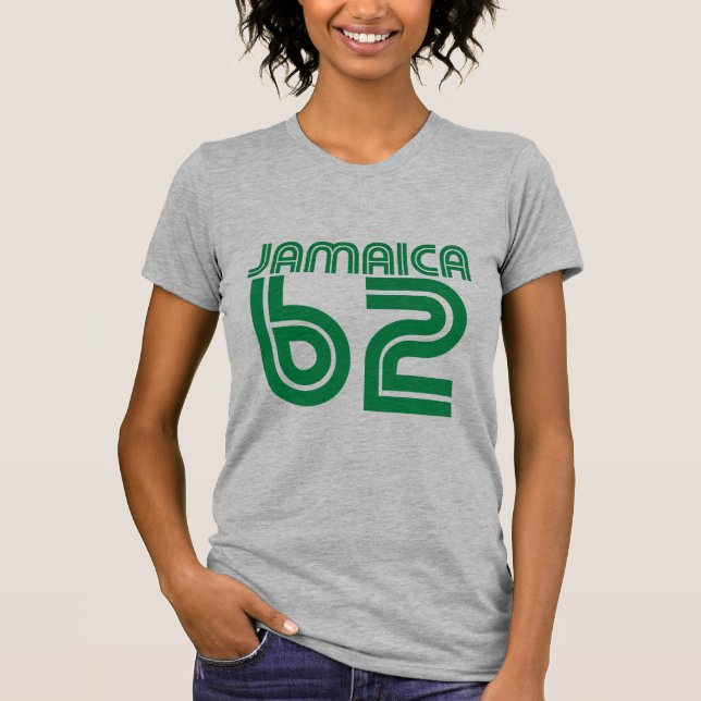 Camiseta Jamaica 62 - Proud Jamaicans - Reggae Rasta Shirt (Frente)