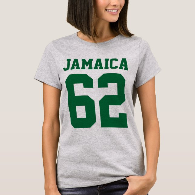 Camiseta Jamaica 62 - Proud Jamaicans - reggae Rasta Shirt (Frente)