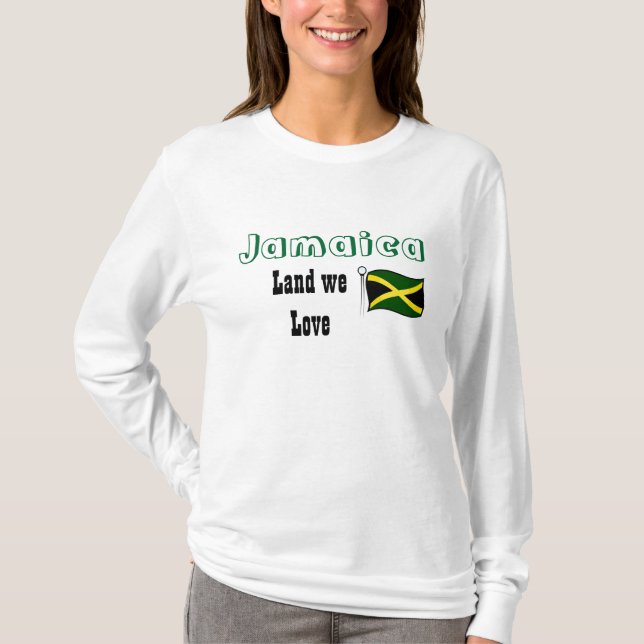 Camiseta jamaica abençoe nossas t-shirts terrestres (Frente)