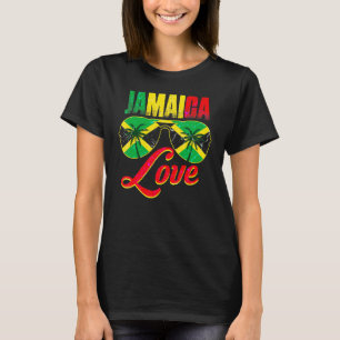 Camiseta Jamaica Bandeira Jamaicana Férias no Caribe Reggae