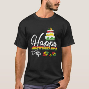 Camiseta Jamaica Birday Cake Feliz Aniversário para Mim 1