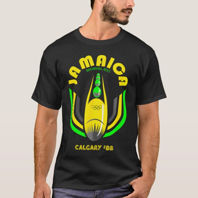Camiseta Jamaica Bobsled Team 1988 (Frente)