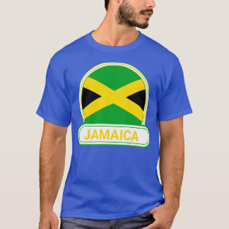 Camiseta Jamaica Country Crachá Jamaica Flag
