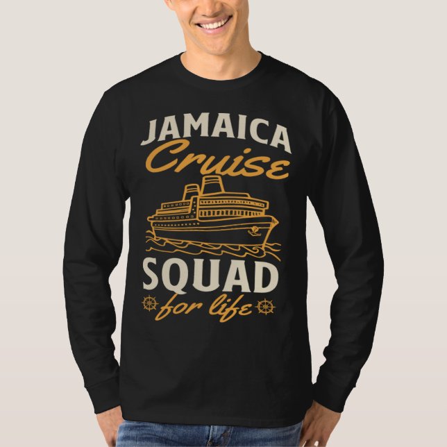 Camiseta Jamaica Cruise Squad For Life Matching Cruise Ship (Frente)