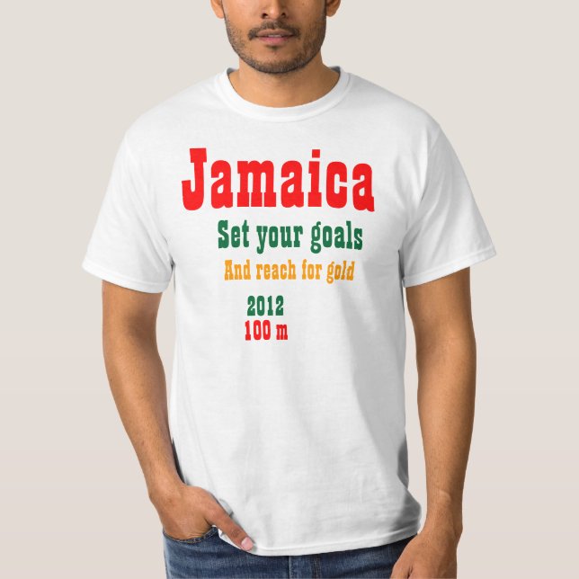Camiseta Jamaica define suas t-shirts com objetivos (Frente)