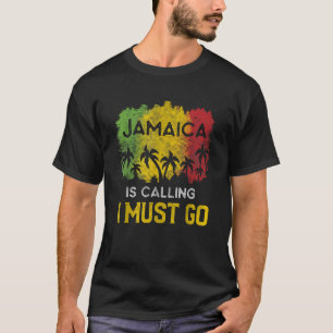 Camiseta Jamaica Está Chamando Eu Preciso Ir Férias De Prai