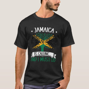 Camiseta Jamaica Está Ligando E Preciso Ir Para O Jamaican