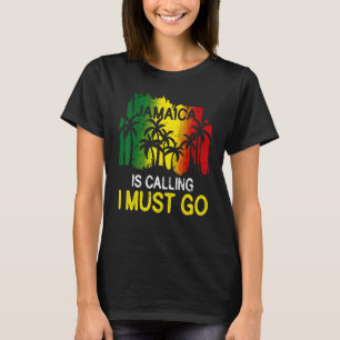 Camiseta Jamaica Está Ligando Para Eu Ir Para A Família De
