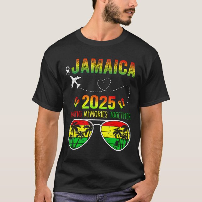 Camiseta Jamaica Family Reunion 2025 Memories Vacati (Reuni (Frente)