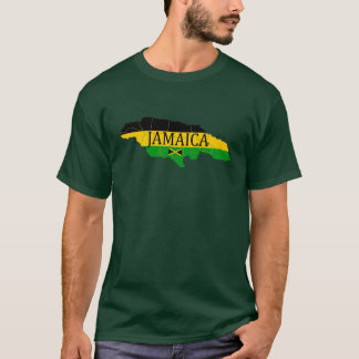 Camiseta Jamaica Fança Sinalizador Cores de Arte