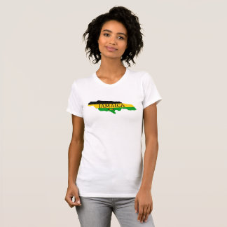 Camiseta Jamaica Flag Colors Art T Shirt
