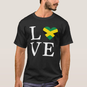 Camiseta Jamaica Flag Cute Viagem Vacing e Caribe um