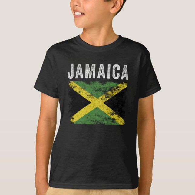 Camiseta Jamaica Flag Dissipado - Bandeira jamaicana (Frente)