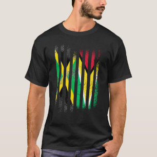 Camiseta Jamaica Flag Guyana Grown Country Flagpes
