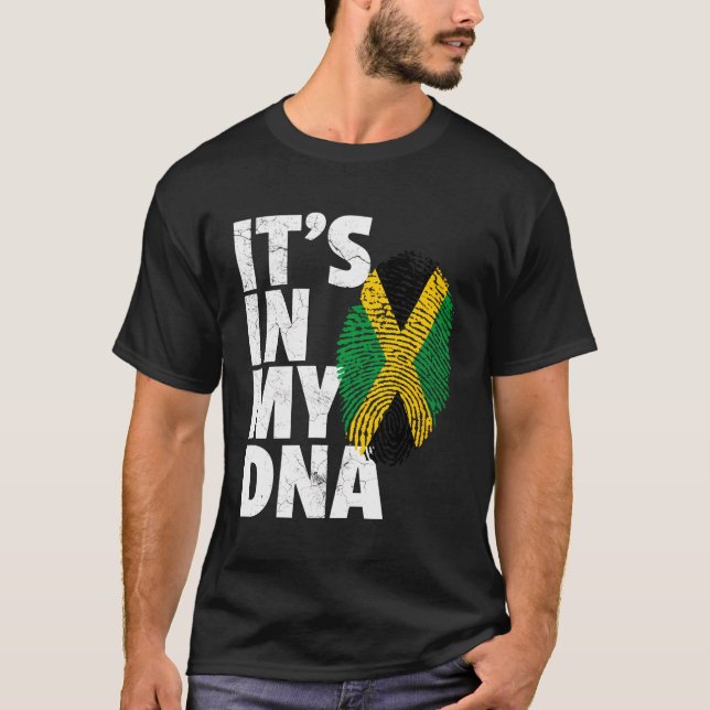 Camiseta Jamaica Flag Jamaican Pride Dna Men Island G (Frente)