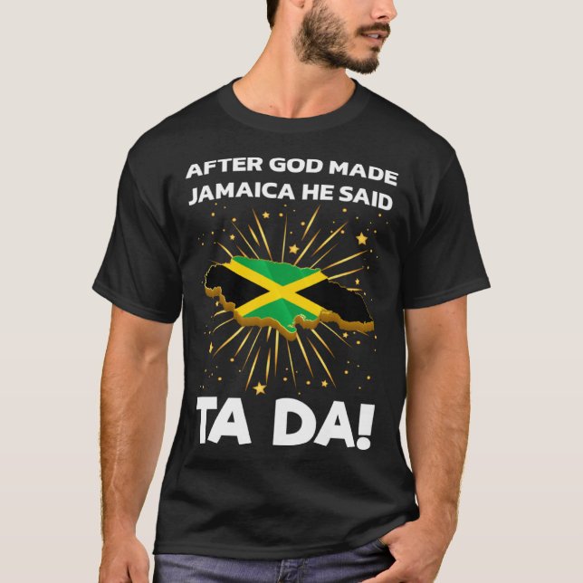 Camiseta Jamaica Flag Map Jamaican (Frente)