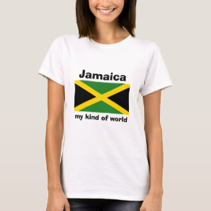 Camiseta Jamaica Flag + Map + Text T Shirt
