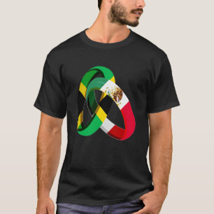 Camiseta Jamaica Flag Mexico Grown Ring Casamento Casamento
