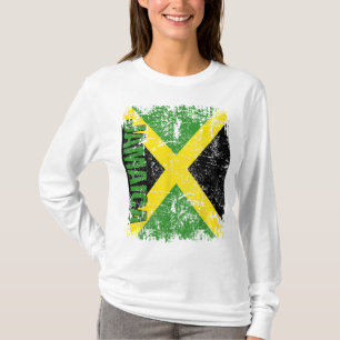 Camiseta JAMAICA Flag Vintage afligiu JAMAICA