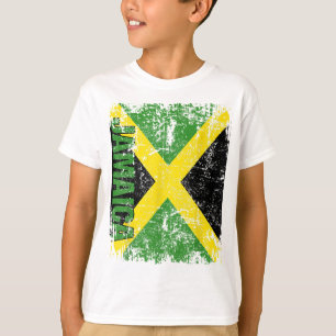 Camiseta JAMAICA Flag Vintage afligiu JAMAICA