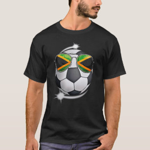 Camiseta Jamaica Football Fan Sunglass Soccer Jamaicano