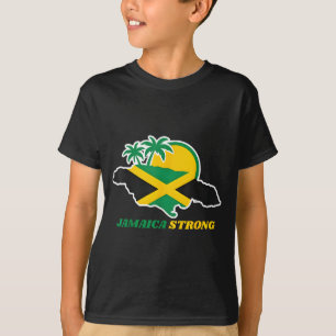Camiseta Jamaica Forte Eu Amo Bandeira Jamaicana Coração Mu