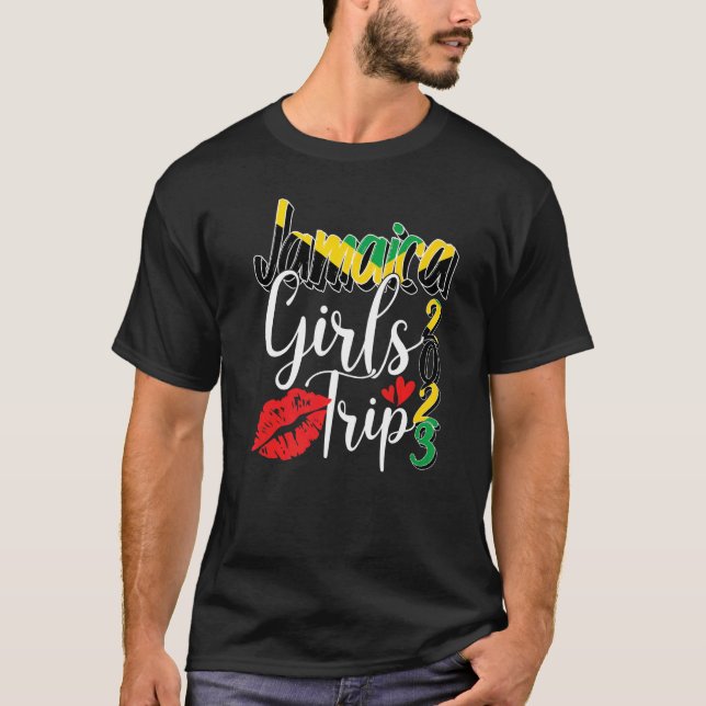 Camiseta Jamaica Girls Trip 2023  Family Reunion Vacay Matc (Frente)