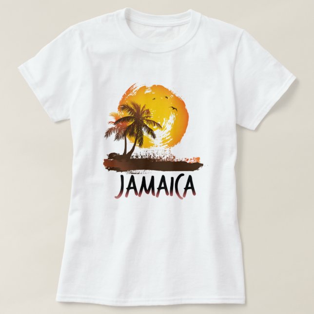 Camiseta Jamaica grunge (Frente do Design)