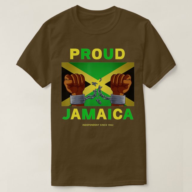 Camiseta Jamaica Independence Day 2022 - Jamaicano orgulhos (Frente do Design)