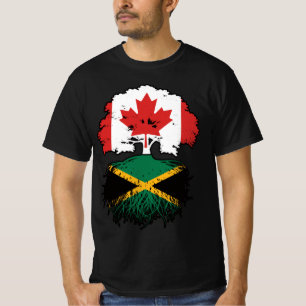Camiseta Jamaica Jamaican Canada Tree Roots Flag