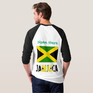 Camiseta Jamaica Jamaican Flag Green Personalization