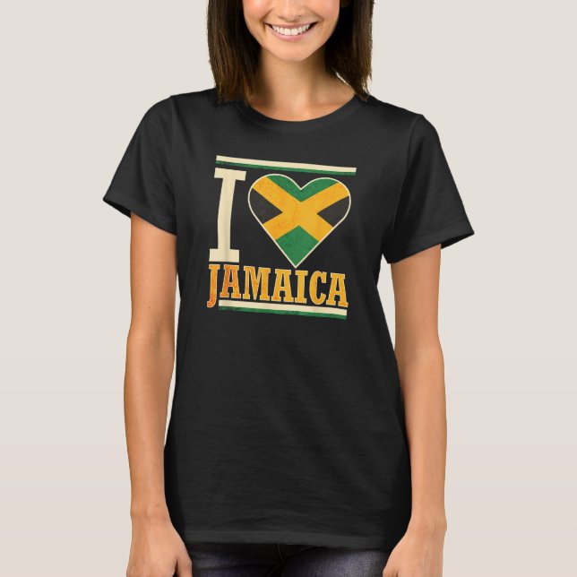 Camiseta Jamaica Jamaican Flag Love Fan 2 (Frente)