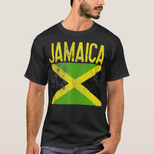 Camiseta Jamaica Jamaican Flag Pride Viagem Vintage Distres