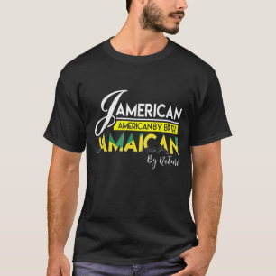 Camiseta Jamaica Jamerican Jamaican American Flag C,