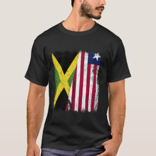 Camiseta Jamaica Libéria Meia Bandeira Jamaicana Libéria Je