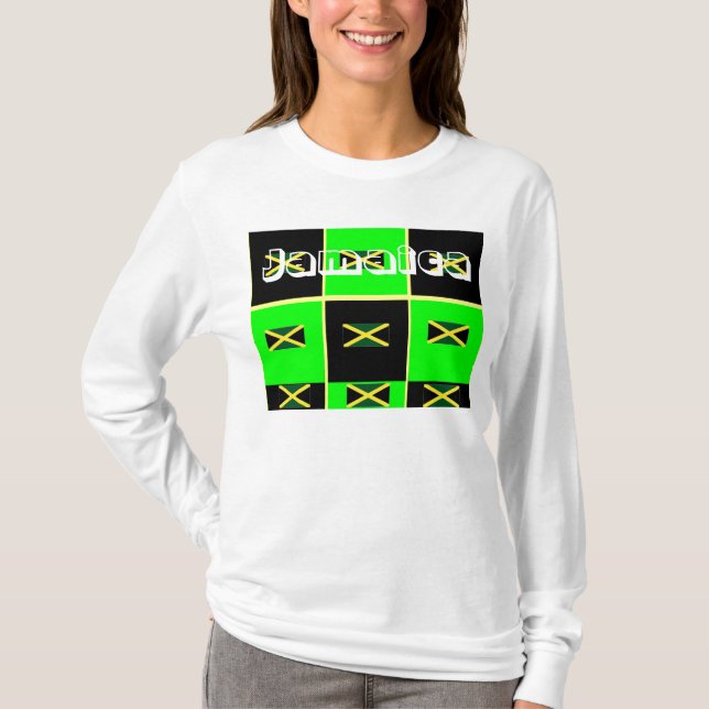Camiseta jamaica mulherengo (Frente)