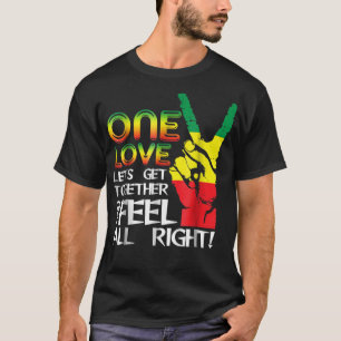 Camiseta Jamaica One Love Reggae Caribe Orgulho de Música 