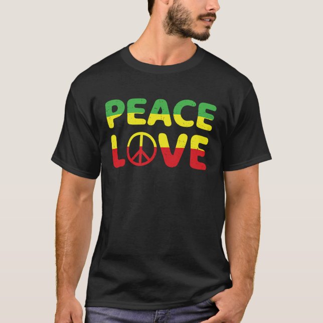 Camiseta Jamaica Reggae Música Rasta Orgulho Paz Amor 2 (Frente)