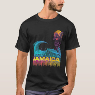 Camiseta Jamaica Retro 80s Estilo Vintage Surf Vaporwave