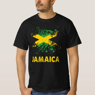 Camiseta Jamaica Retro WaterColor Jamaican Flag