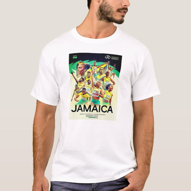 Camiseta JAMAICA TRACK & FIELD T-Shirt (Frente)