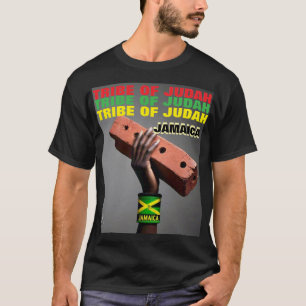 Camiseta JAMAICA TRIBE DA JORNAL DE T-Shirt Básico Negro