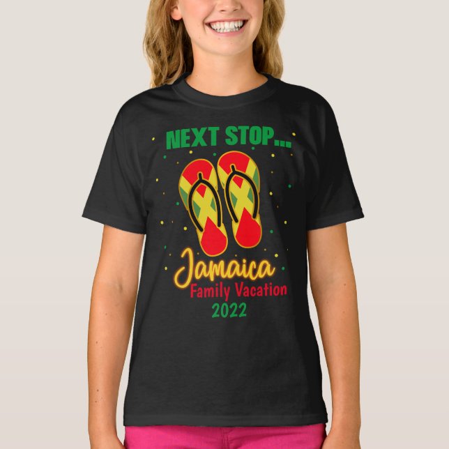 Camiseta Jamaica Vacation Next Stop Jamaica Group Matching  (Frente)