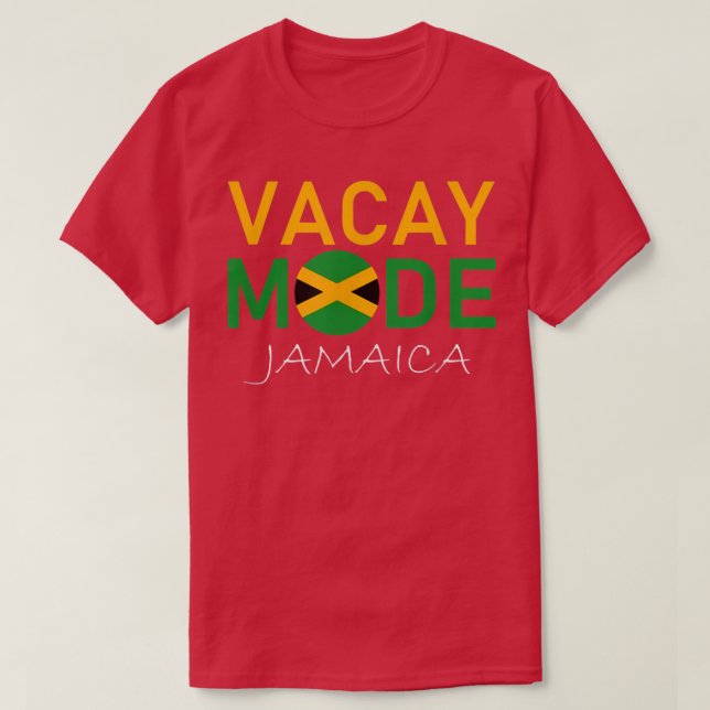Camiseta Jamaica Vacay Mode Cruise Vacation Group Matching  (Frente do Design)