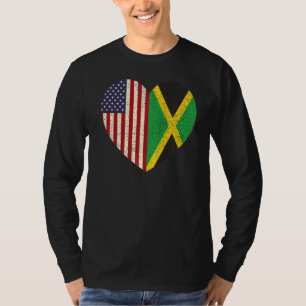 Camiseta Jamaican American Love Jamaica And Usa